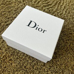 DIOR Authentic Dior Empty Gift Box New Condition 8.5"X8.5"X4" Gray White